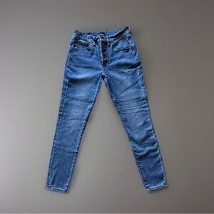 Express skinny mid rise denim jeans